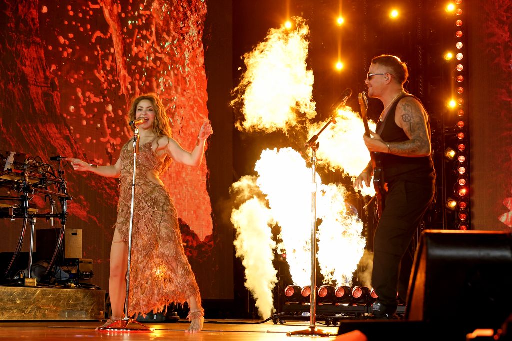 Shakira y Alejandro Sanz hicieron gala de su química durante el show que la colombiana ofreció en Miami
