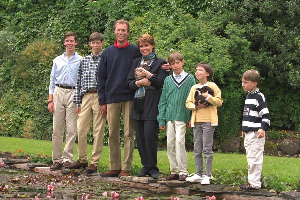 Los Grandes Duques con sus cinco hijos