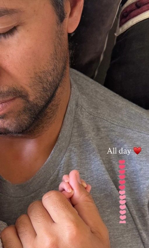 Fernando Verdasco, con la pequeña Mía