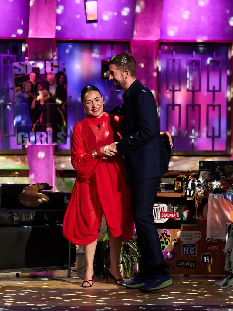 Candela y David bailando durante el programa