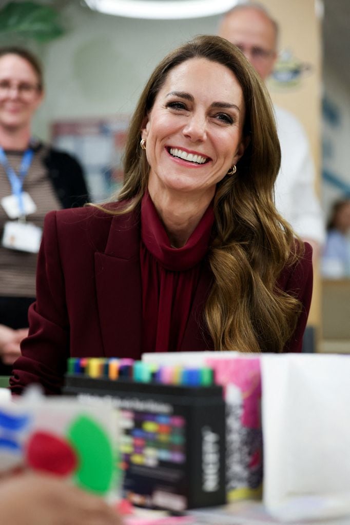 Kate Middleton ha estado un cercana y sonriente