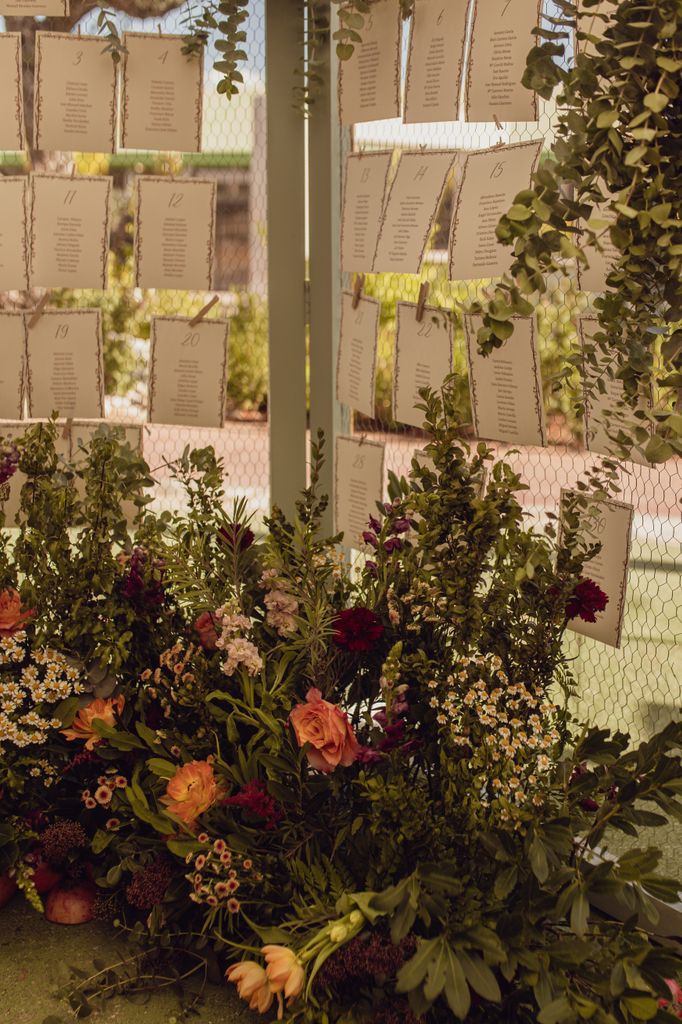 Seating plan de boda
