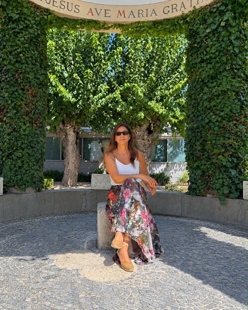 Mariló Montero en una comida de verano con Ramón Freixa y amigos