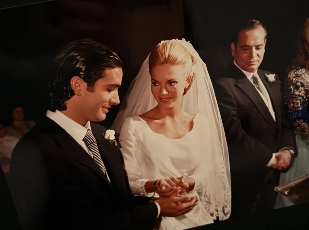 Ingrid Asensio en su boda con Fernando Sanz