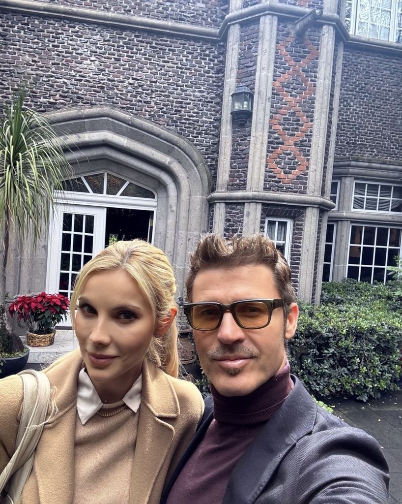 Flaminia sí tuvo la oportunidad de conocer al papá de su prometido, don Andrés García.