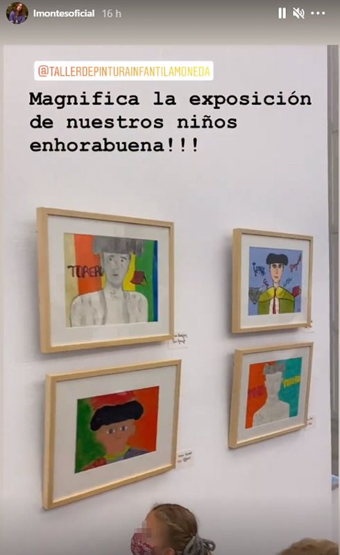 Francisco Rivera y Lourdes Montes: su hija participa en una exposición artística