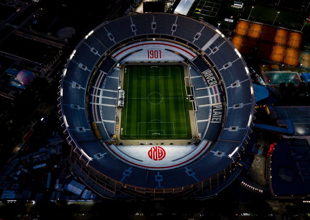 Vista aérea del Monumental donde María hará un concierto histórico. 
