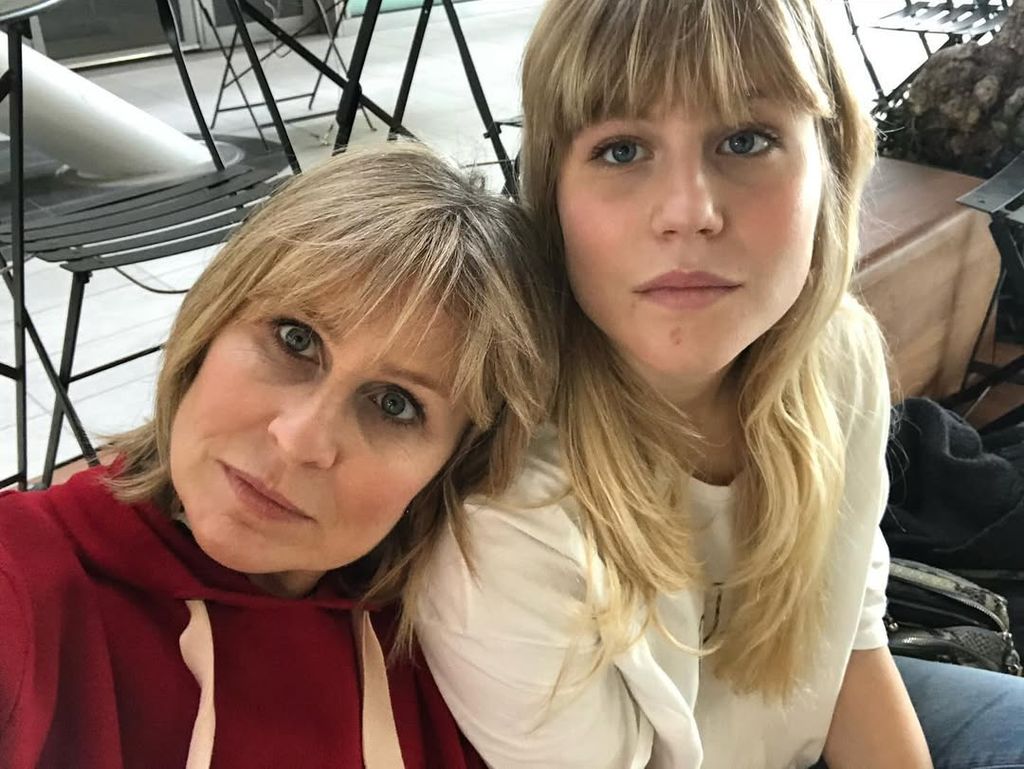 María Rey junto a su hija, Iria