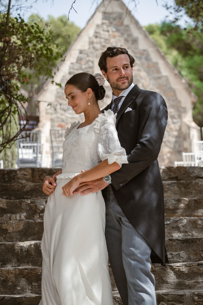 Boda en Málaga con look de novia de su madre