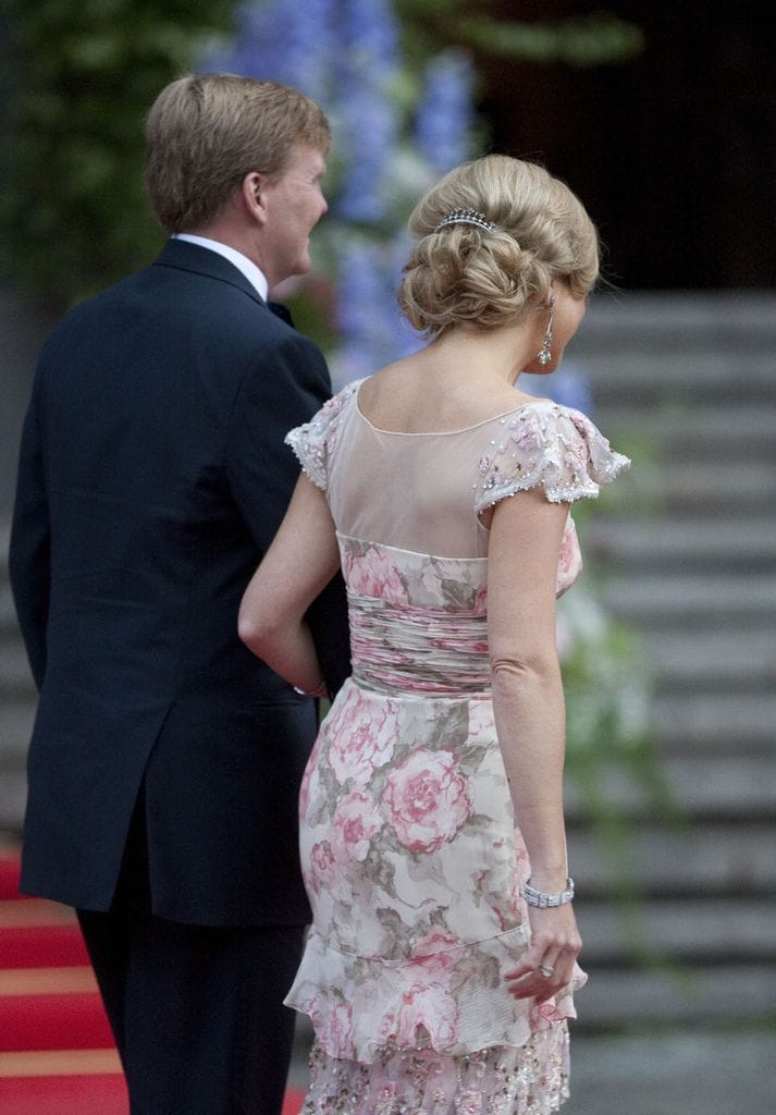 Crown Prince Willem Alexander, And Crown Princes Maxima Of Holland, Attend A Gala Performance At The Stockholm Concert Hall, As Part Of The Pre Wedding Celebrations For Crown Princess Victoria Of Sweden To Daniel Westling. (Photo by John Phillips/UK Press via Getty Images)