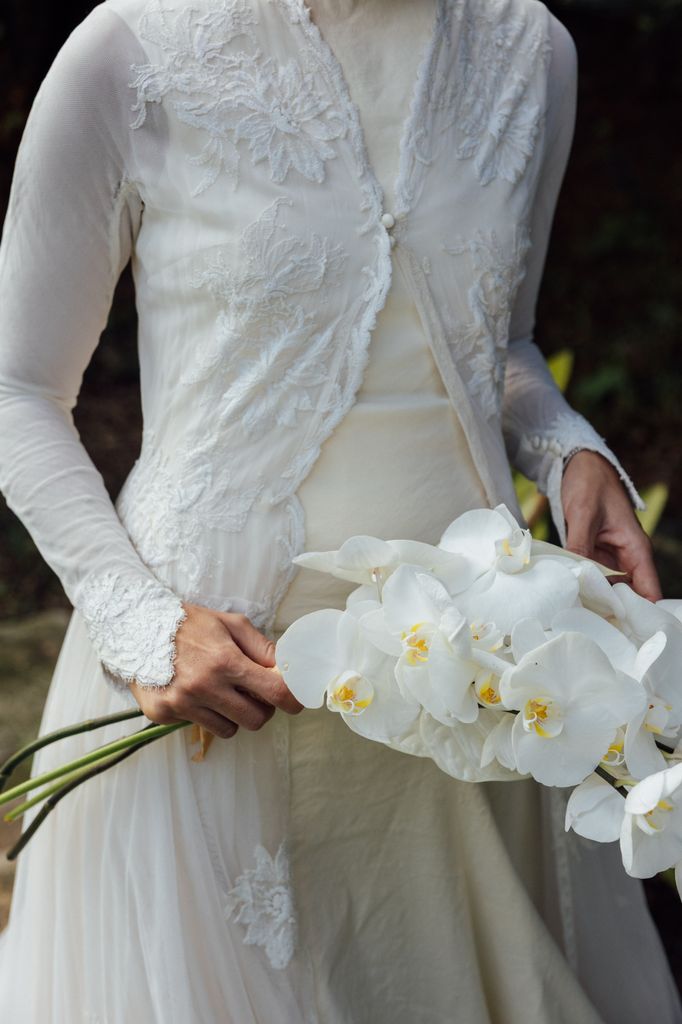 Ramo de novia de orquídeas