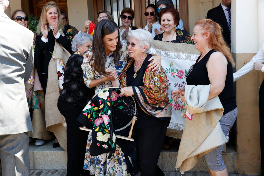 La reina Letizia en su visita a Guadalupe (Cáceres) 