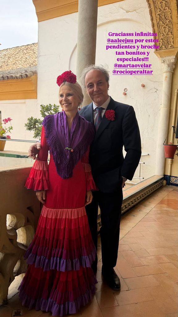 Eugenia se ha vuelto de vestir de flamenca este tercer día