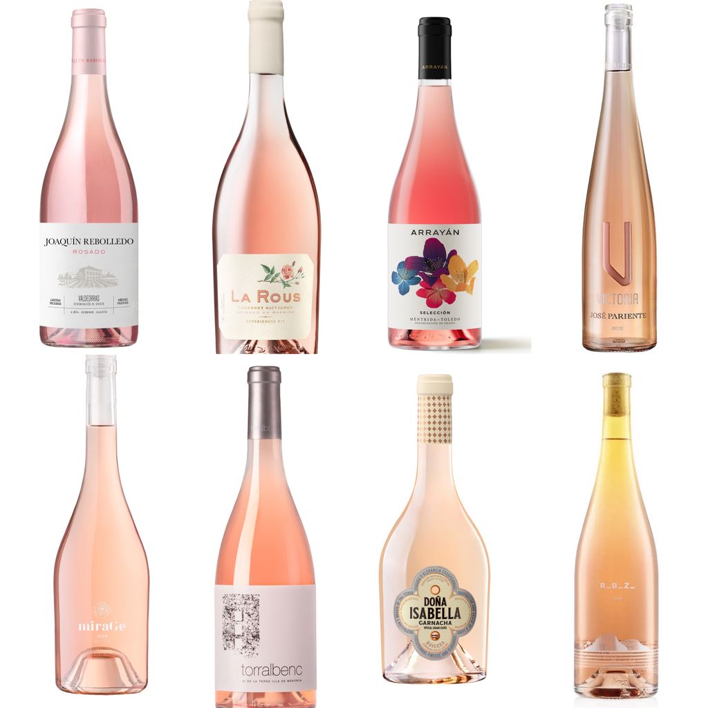 Vinos rosados de diferentes zonas