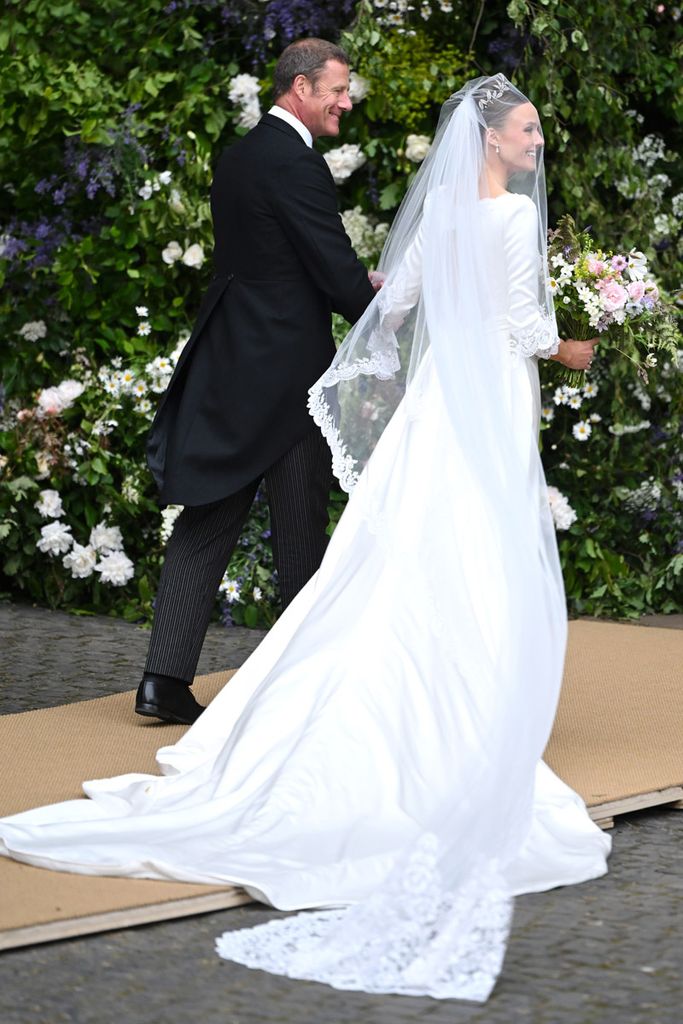 Olivia Henson en su boda