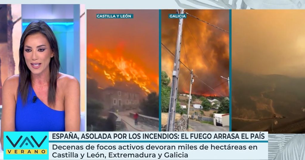 Patricia Pardo aborda los incendios en Galicia 