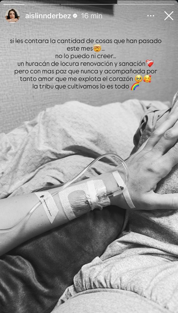 Aislinn Derbez confesó que este mes le pasaron muchas cosas que alteraron su paz, entre ellas el deceso de su mamá.