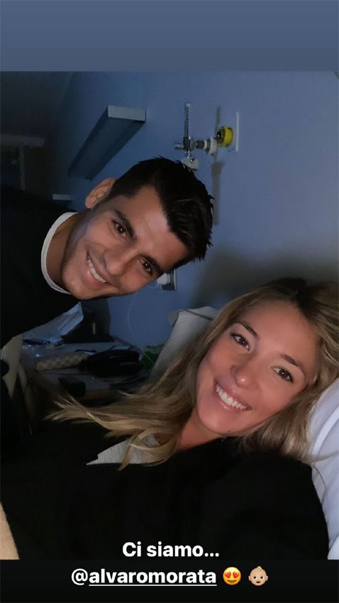 Morata y Alice, papás de Edo