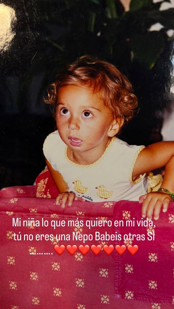 Andrea Janeiro, en una foto compartida por Belén Esteban