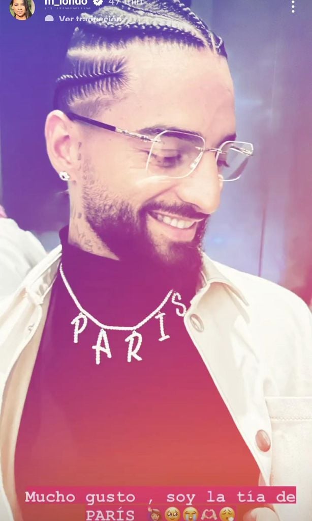 Maluma en la cuenta de Instagram de su hermana Manuela