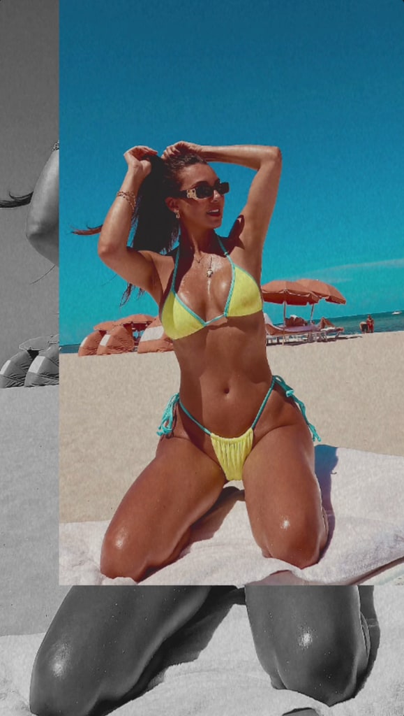 Elizabeth Gutiérrez presumió su espectacular figura en un posado playero.