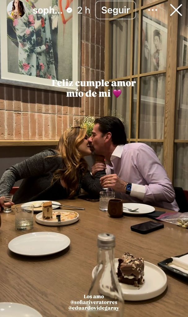 Sofía Rivera Torres celebró su cumpleaños con el amor de su esposo, Eduardo Videgaray