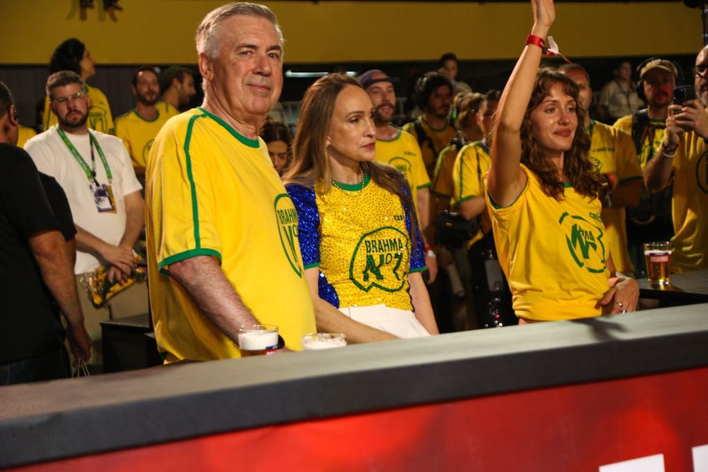 Carlo Ancelotti, en los carnavales de Rio de Janeiro