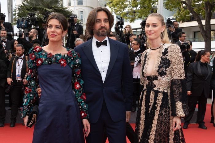 Carlota Casiraghi, Dimitri Rassam y Beatrice Borromeo en Cannes