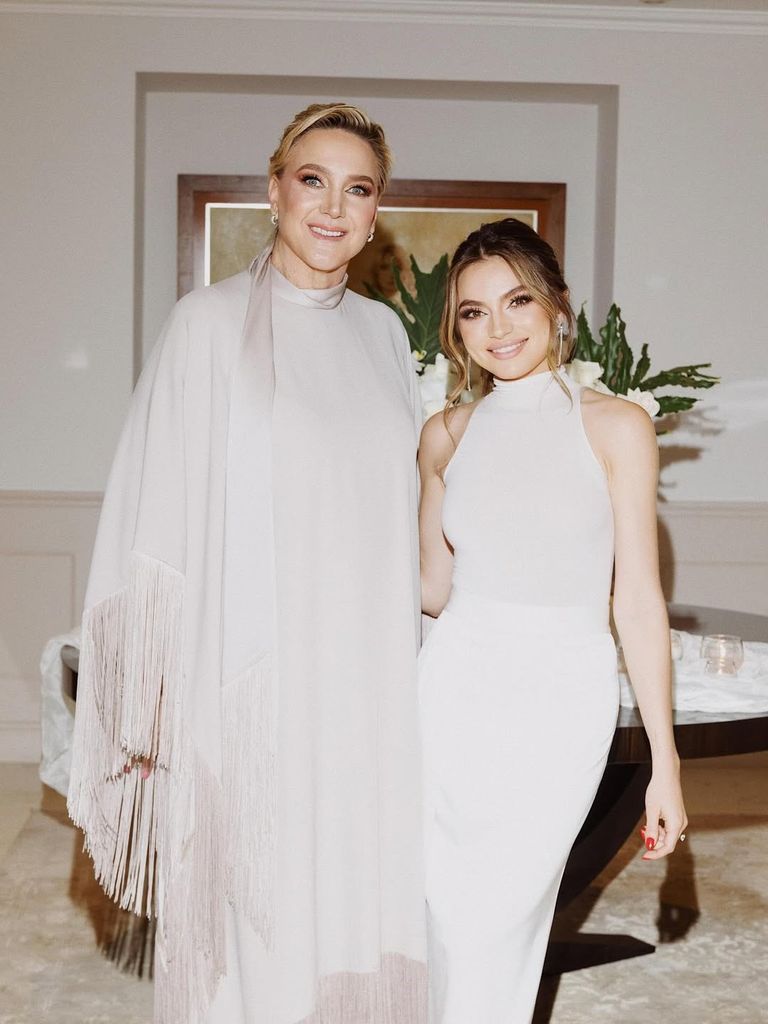 Sofía Castro junto a su suegra, Rebeca Krause.