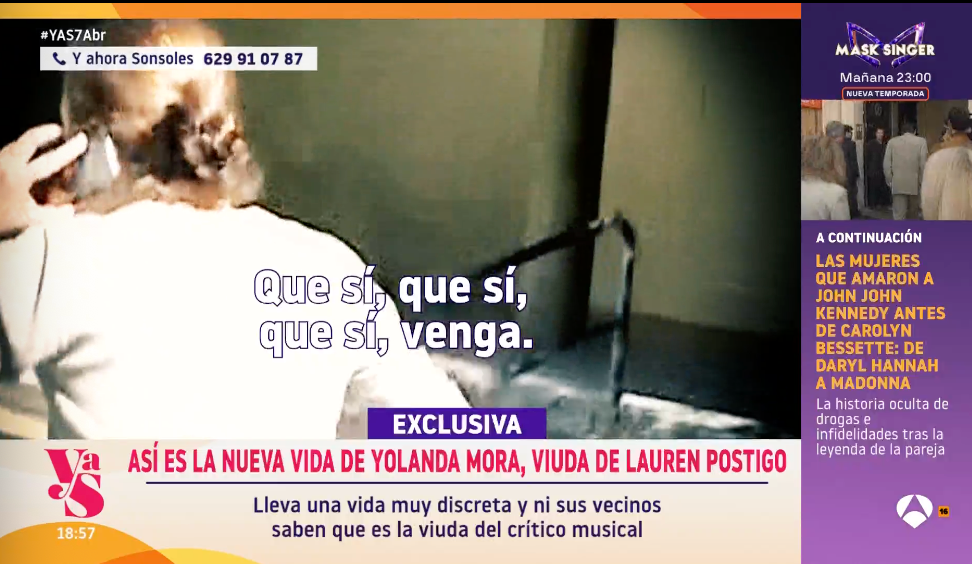 Yolanda, con actitud evasiva con la reportera de 'Y ahora Sonsoles'