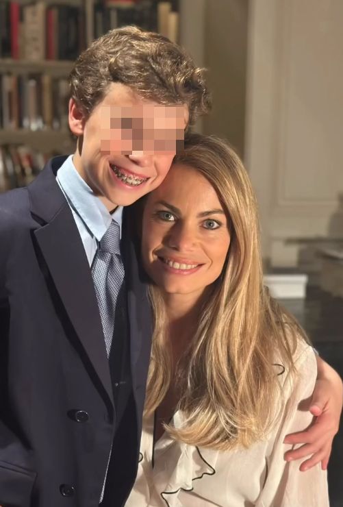 Cala Goyanes, con su hijo Carlos