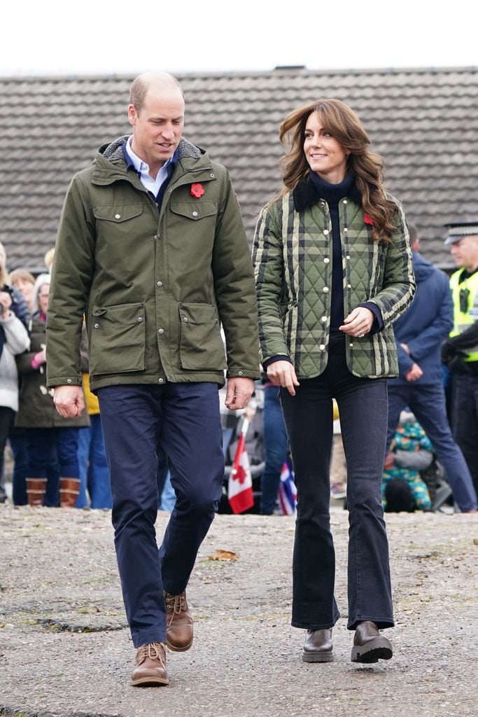 El príncipe Guillermo y Kate Middleton en una visita a Escocia en 2023