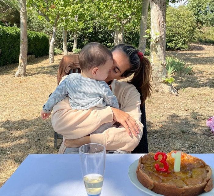 Ona Carbonell y su bebé