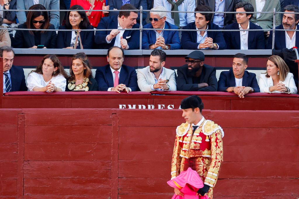 Nacho Fernández, Rudiger y Lucas Vázquez en la feria de San Isidro 2024