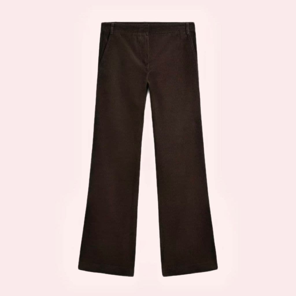 Pantalón chocolate de Massimo Dutti