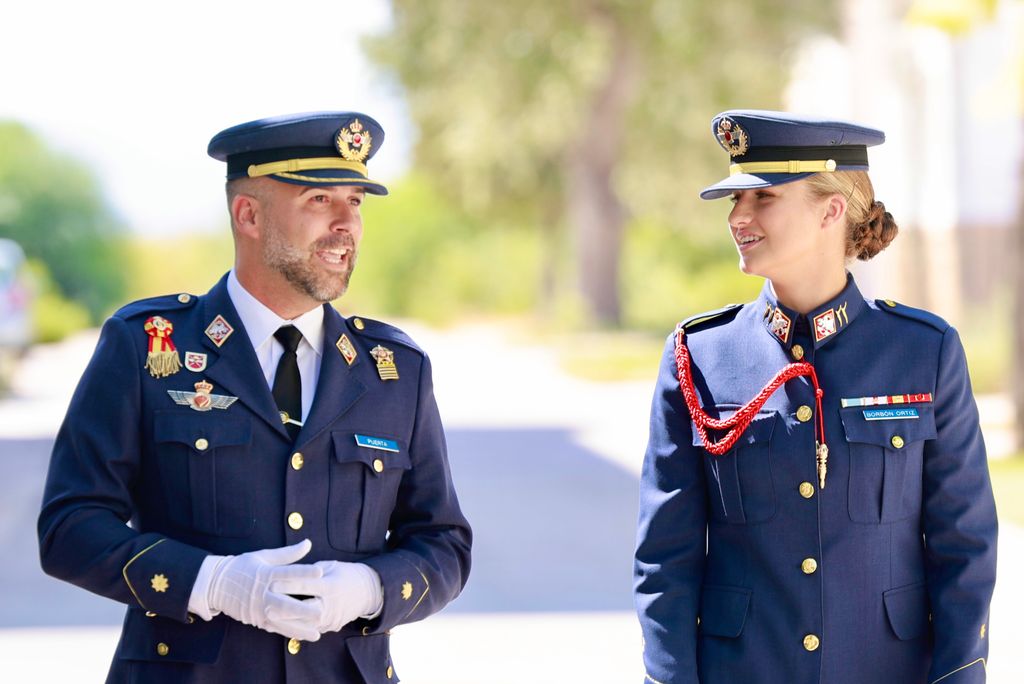 La princesa Leonor en su ingreso en la Academia del Aire de San Javier (Murcia) 