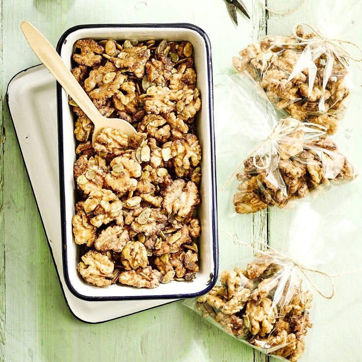 Nueces especiadas con wasabi