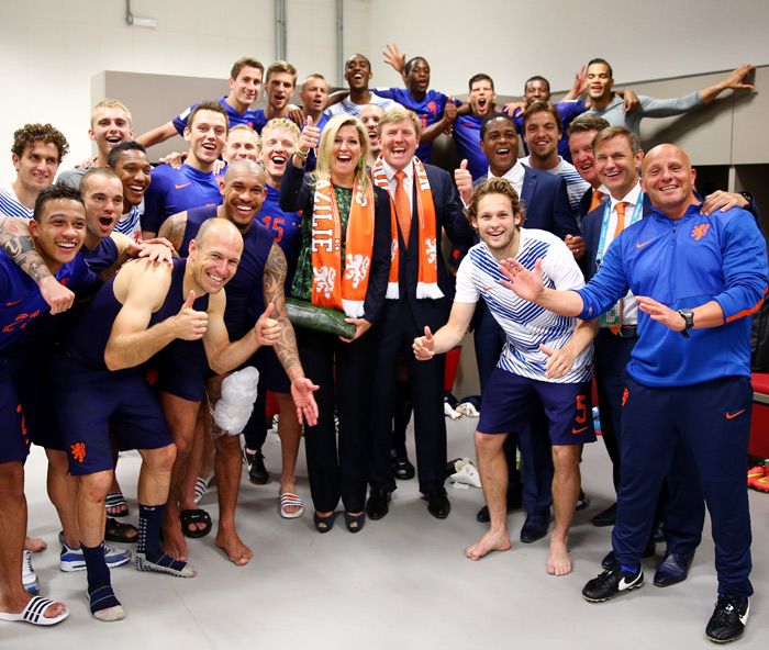 La reina Máxima apoyando a la selección holandesa