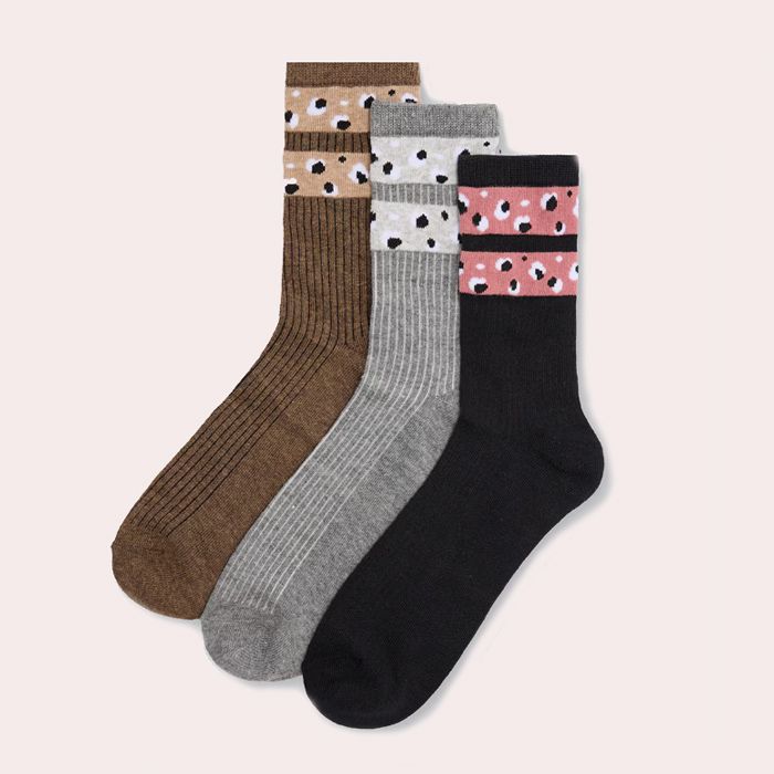 Pack de 3 calcetines mujer animal print - Ysabel Mora - Multicolor