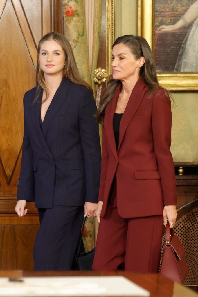 La princesa Leonor y la reina Letizia en Navarra