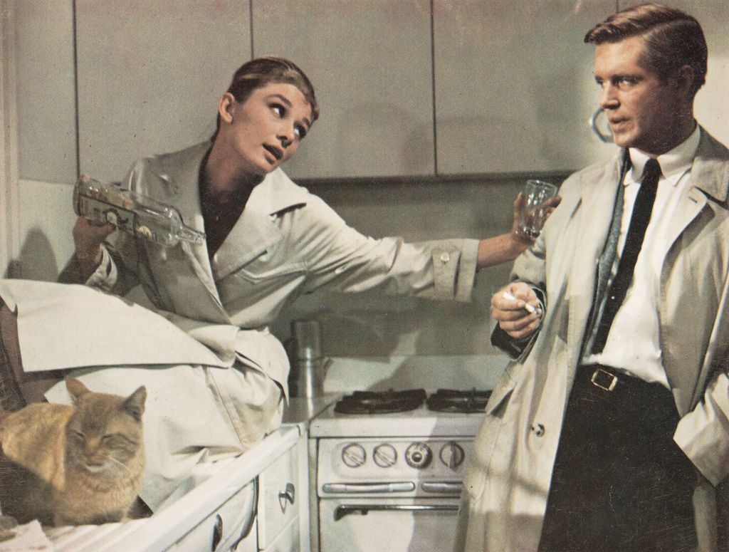 Audrey Hepburn y George Peppard en Desayuno con Diamantes 1961