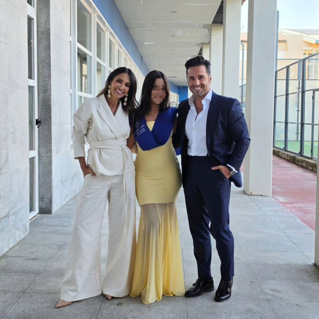 Paula Echevarría y David Bustamante en la graduación de su hija Daniela