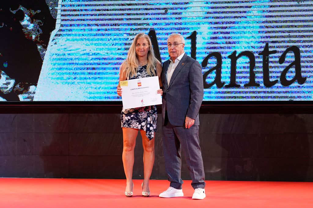 Arantxa Sánchez Vicario, con Alejandro Blanco