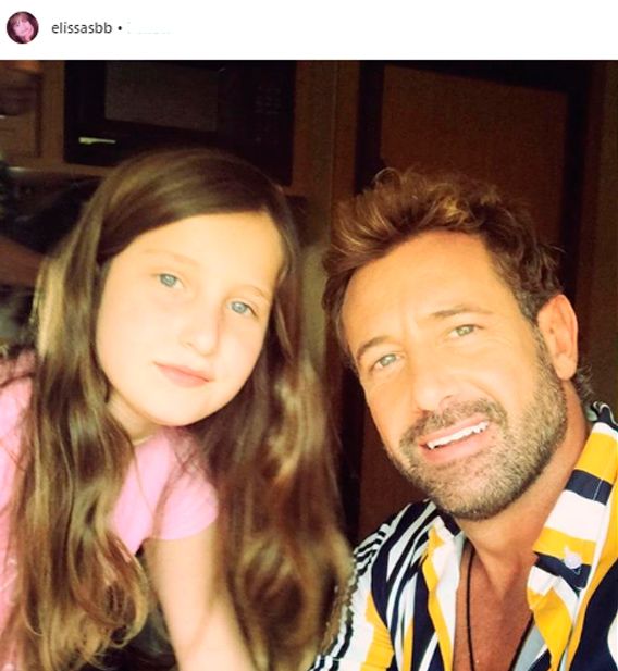 Gabriel Soto y su hija mayor