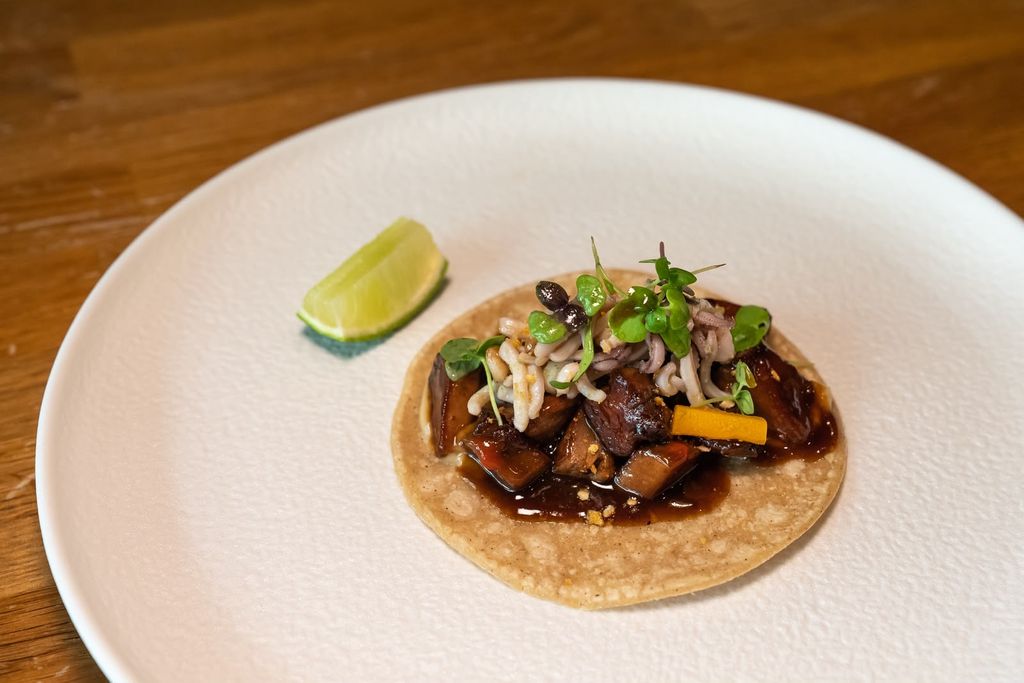 Taco de lengua de cordero IGP Ternasco de Aragón