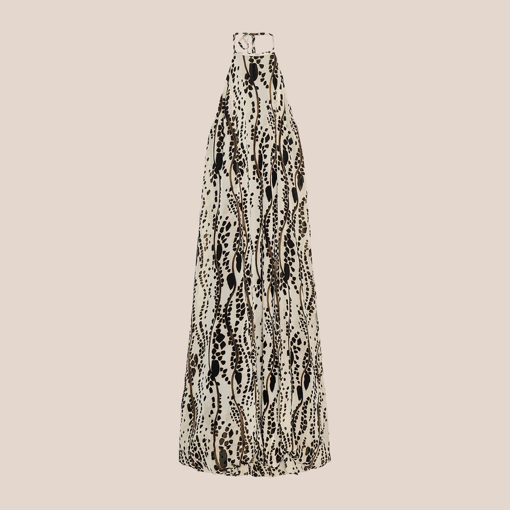VESTIDO HALTER ESTAMPADO ZW COLLECTION