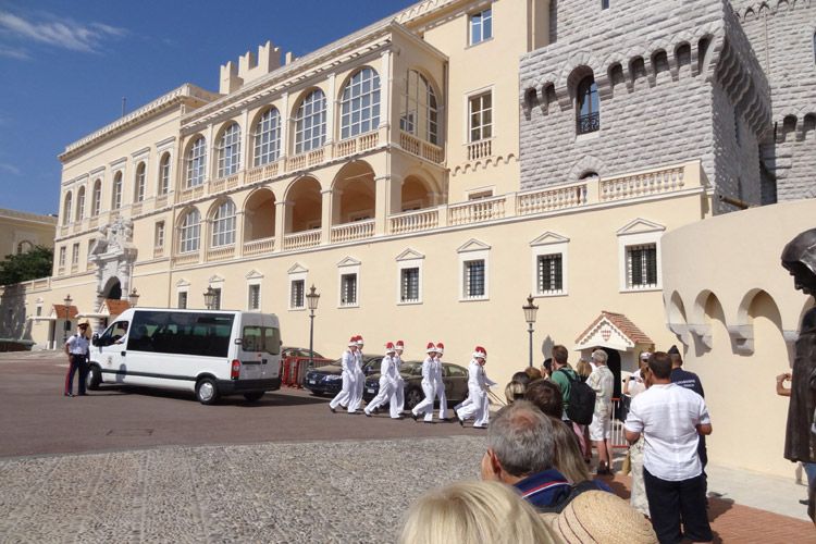 Palacio de Mónaco durante el enlace de Andrea Casiraghi y Tatiana Santo Domingo
