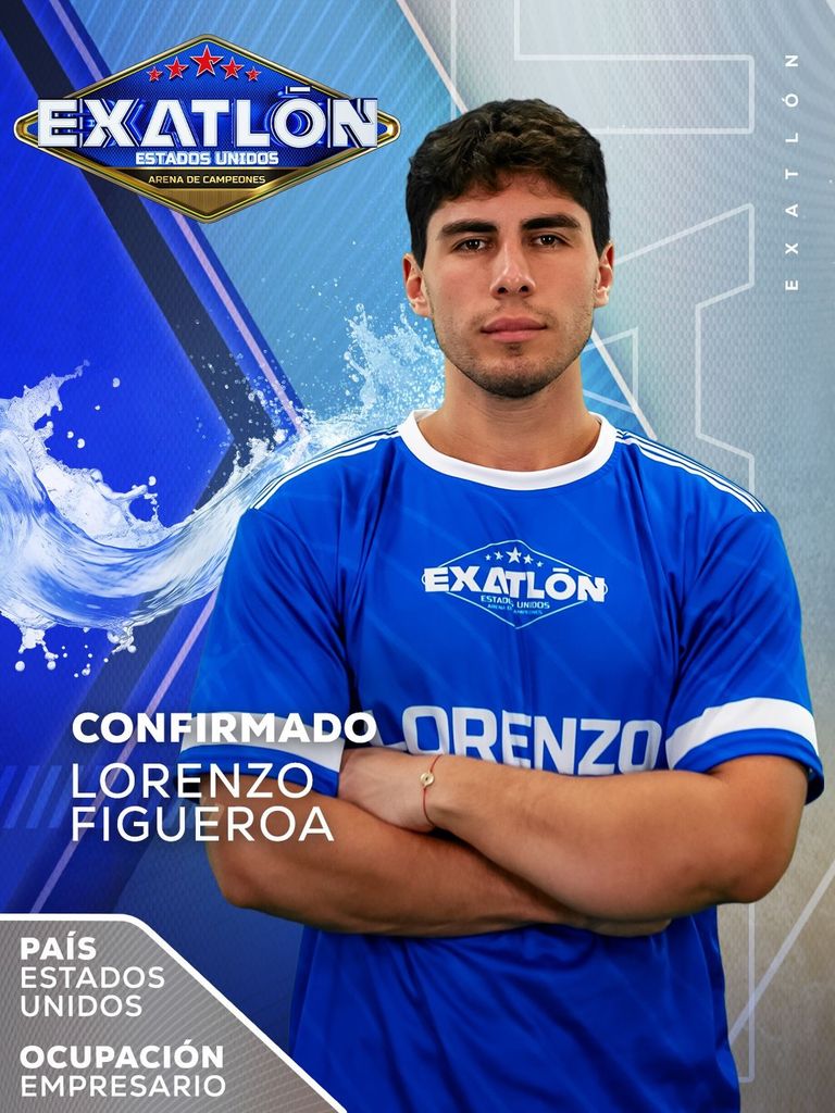 Lorenzo Figueroa, hijo de Chayanne, debutará en ‘Exatlón Estados Unidos’.