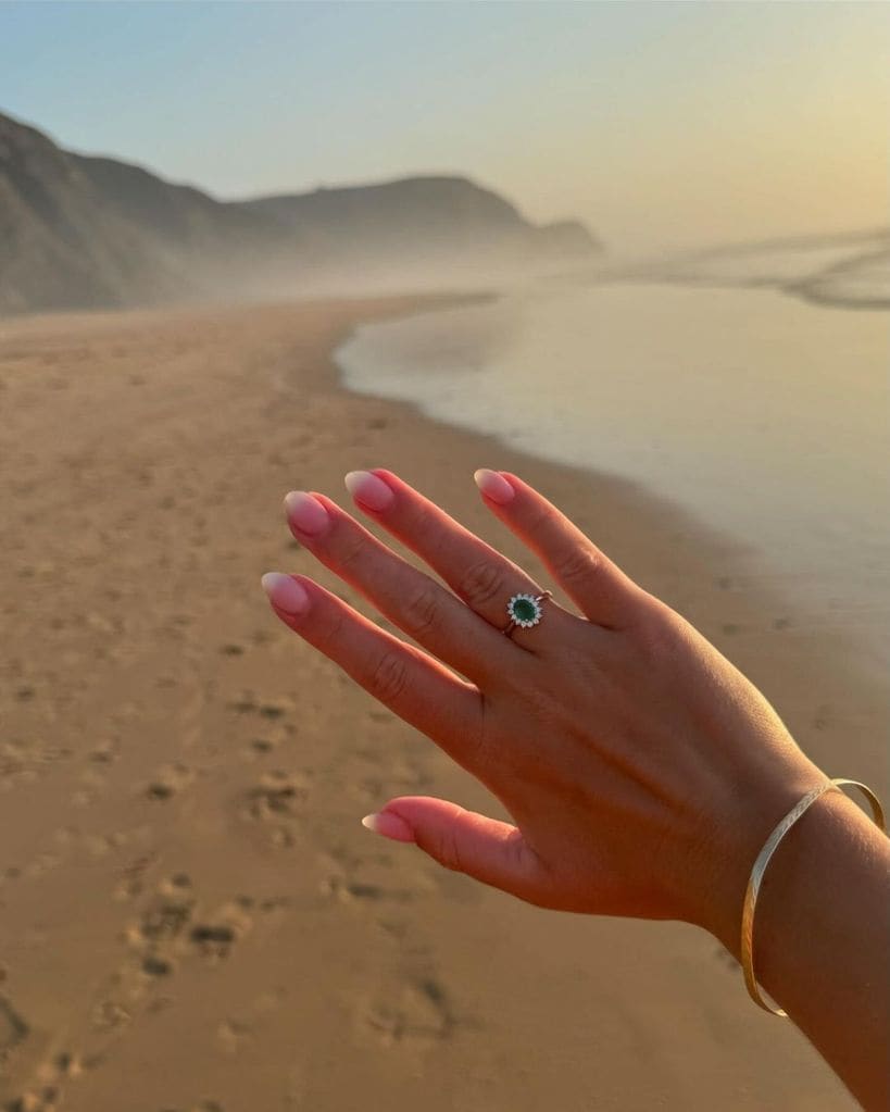 Anillo de compromiso de Natalia Palacios