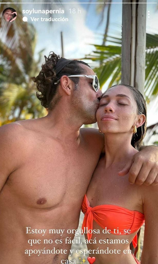 Gregorio Pernía y su hija Luna